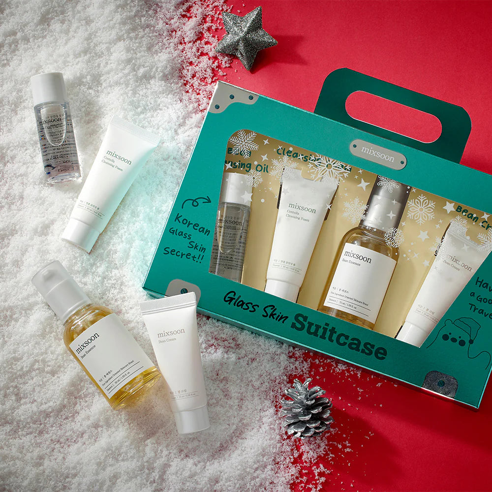 Glass Skin Suitcase (Oil, Foam, Essence, Cream) Mixsoon