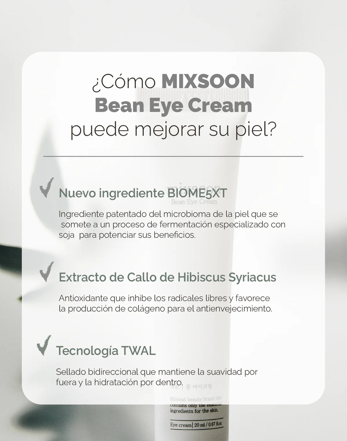 Mixsoon Bean Eye Cream