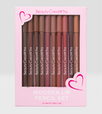 Wooden Lip Pencil Set Delineador de Labios