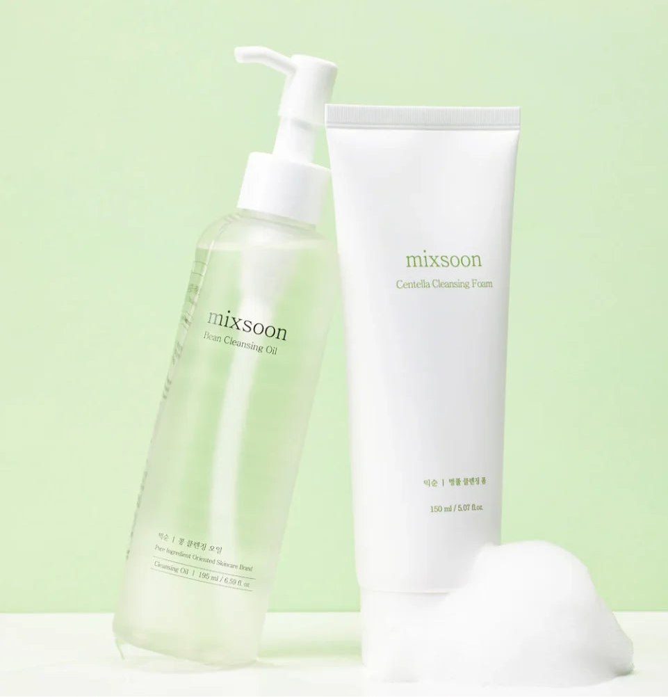 Mixsoon Double Cleansing Set - Limpiador Espuma + Limpiador Oleoso