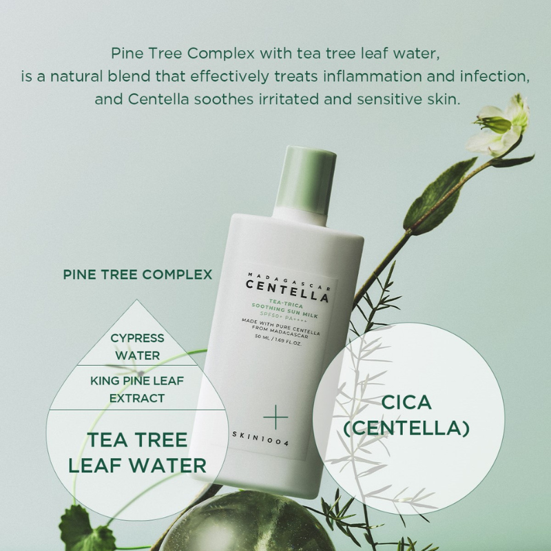 SKIN1004 Madagascar Centella Tea Trica Soothing Sun Milk SPF50+ PA++++