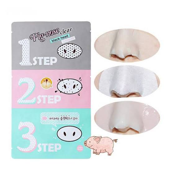 Holika Holika Pig -Clear Black Head 3 Pasos