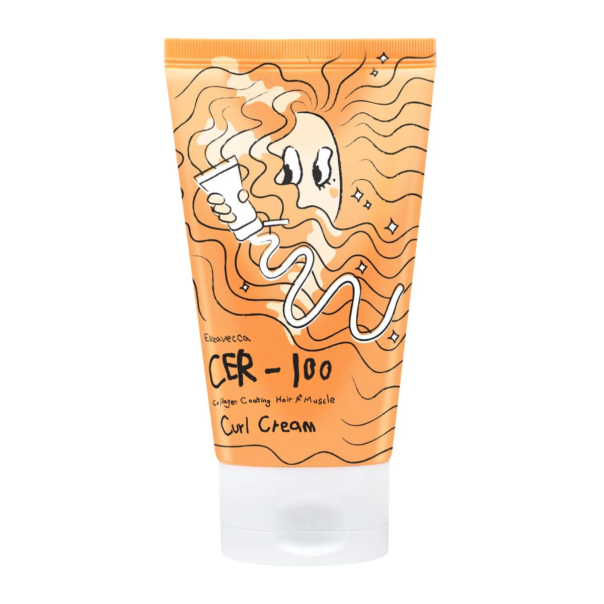 CER100 Collagen Coating Hair A+ Muscle Curl Cream Crema para Rulos