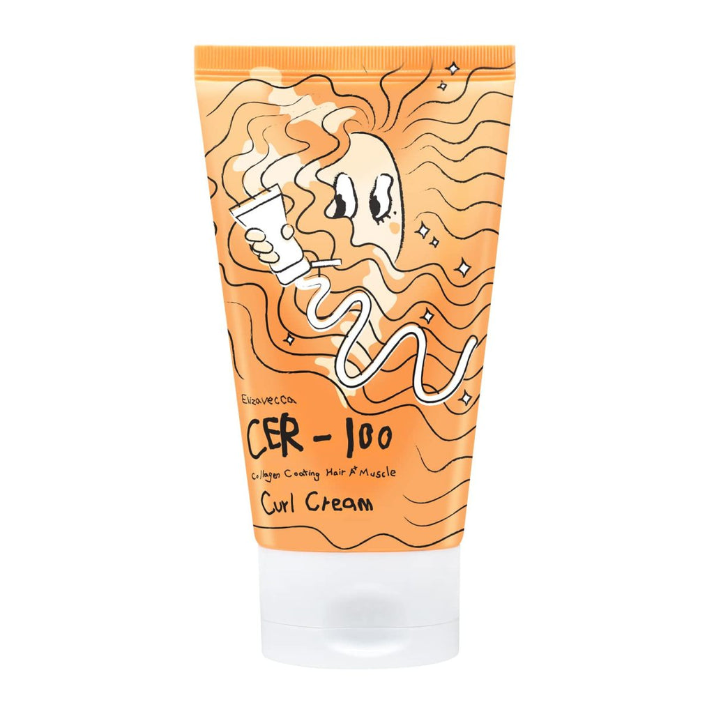 CER100 Collagen Coating Hair A+ Muscle Curl Cream Crema para Rulos