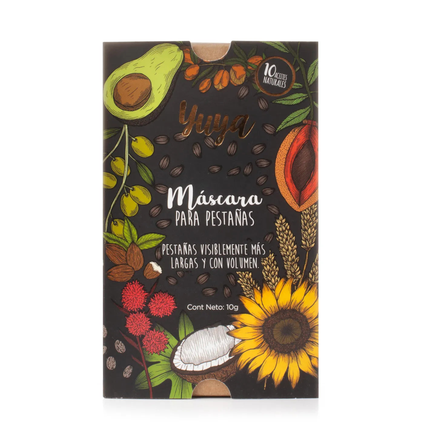 Máscara de Pestañas con 10 Aceites Naturales