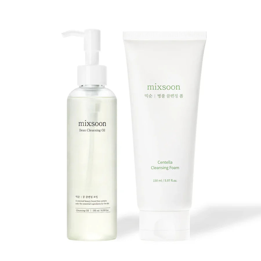 Mixsoon Double Cleansing Set - Limpiador Espuma + Limpiador Oleoso