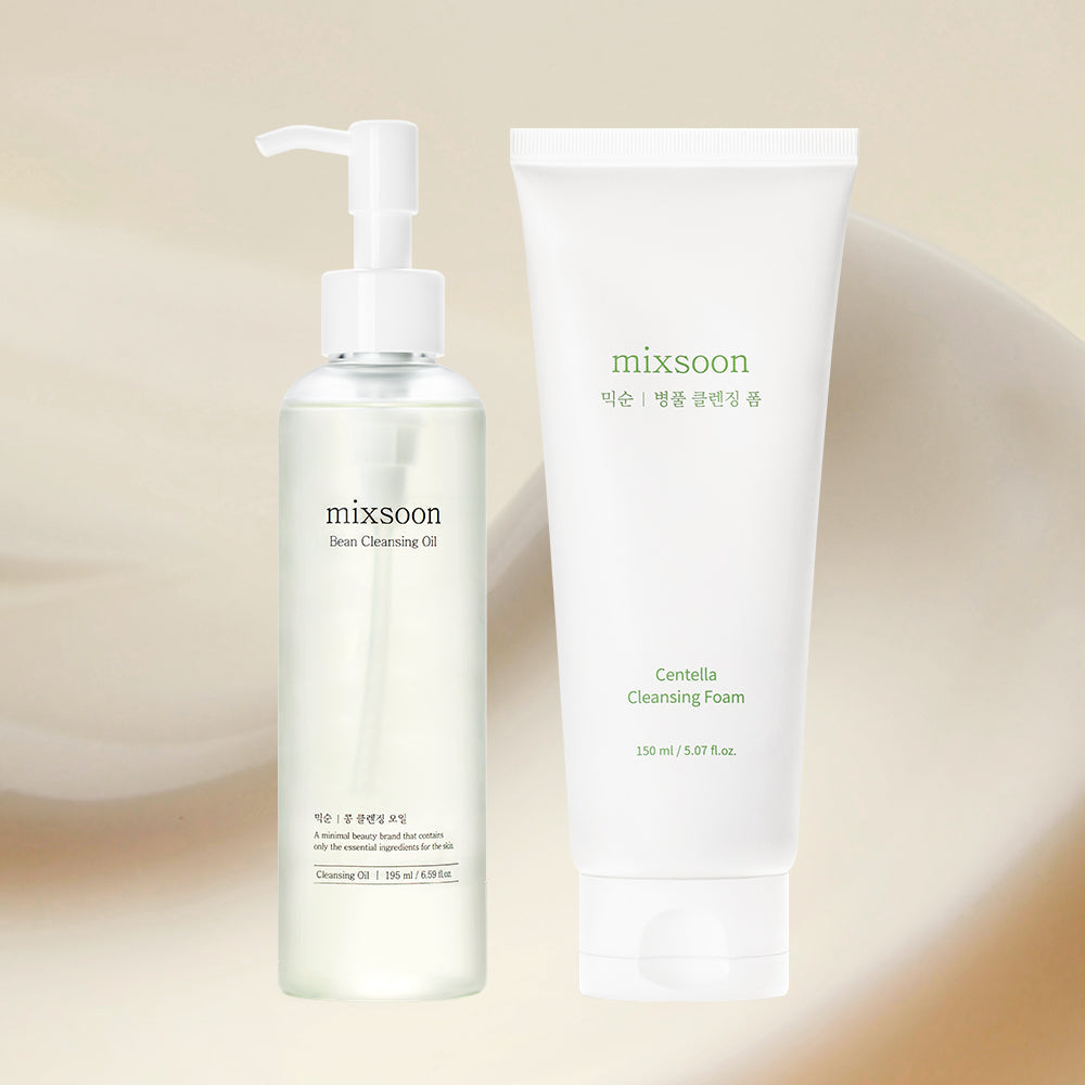 Mixsoon Double Cleansing Set - Limpiador Espuma + Limpiador Oleoso