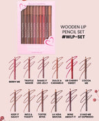 Wooden Lip Pencil Set Delineador de Labios