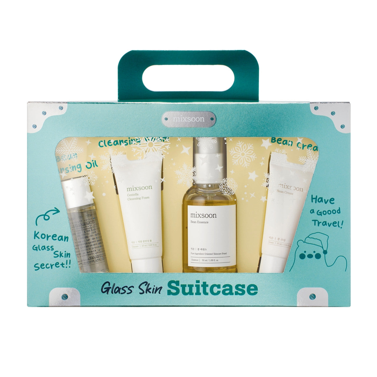 Glass Skin Suitcase (Oil, Foam, Essence, Cream) Mixsoon