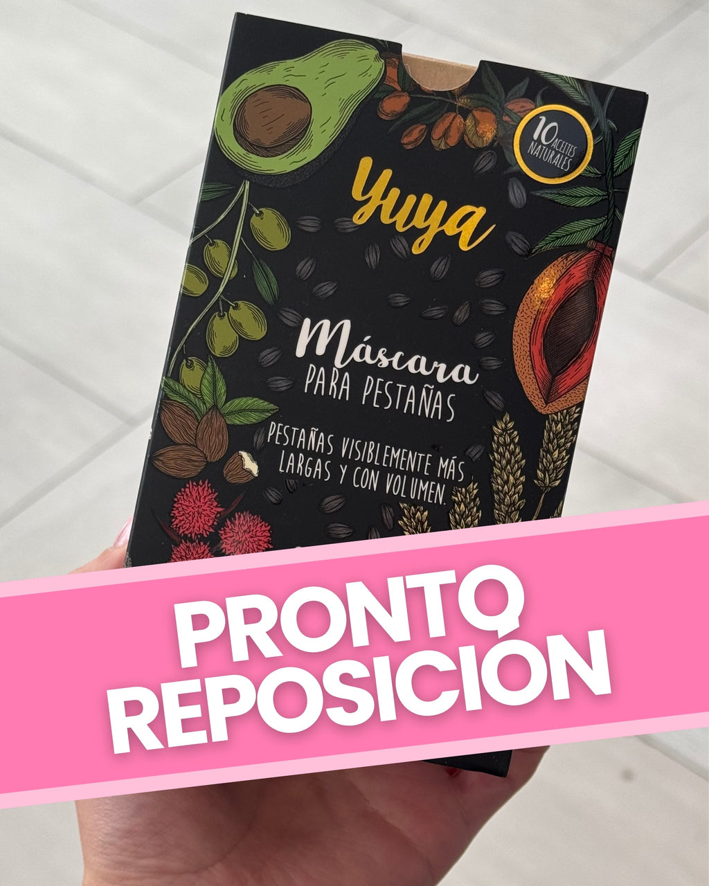 Máscara de Pestañas con 10 Aceites Naturales Yuya