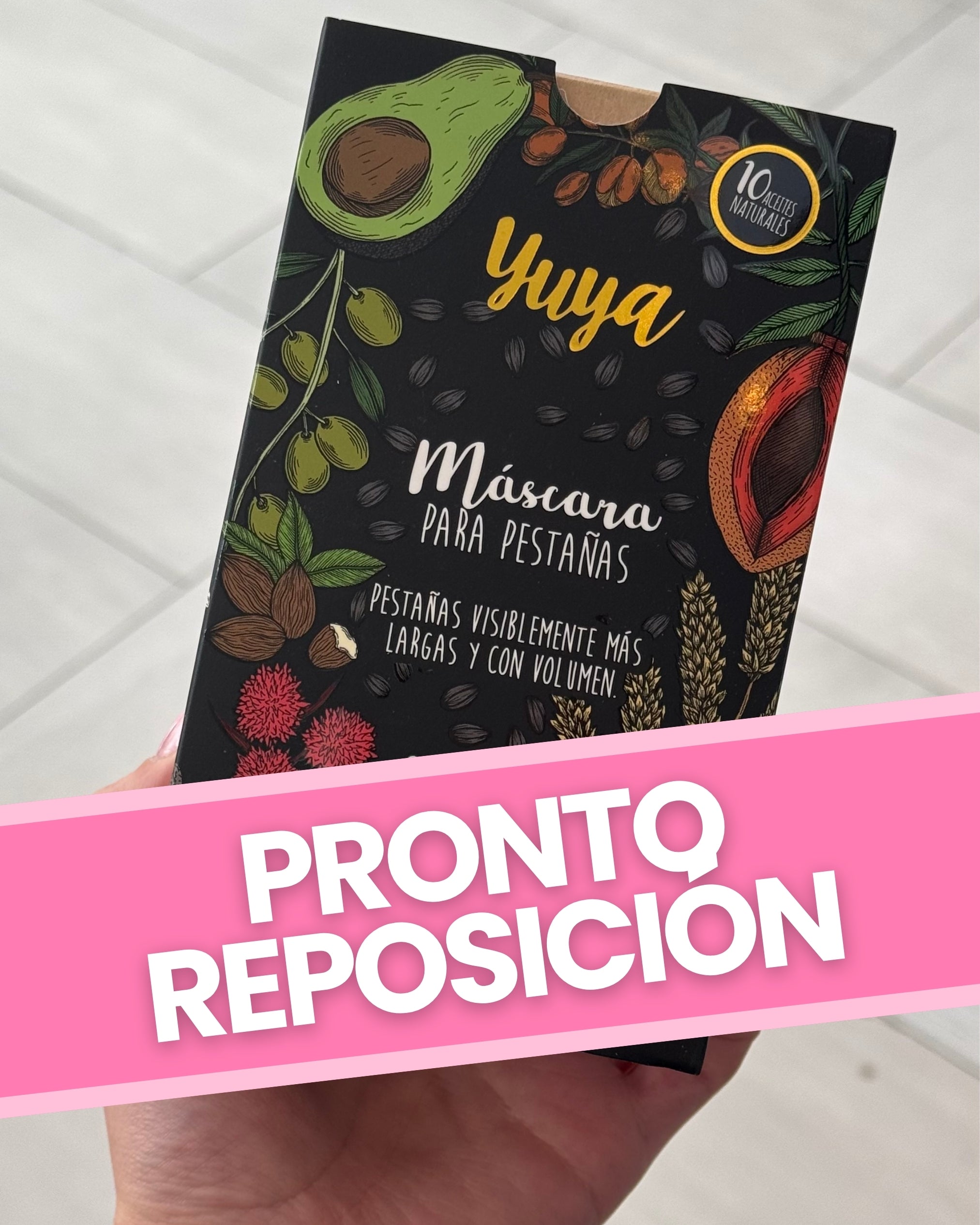 Máscara de Pestañas con 10 Aceites Naturales Yuya