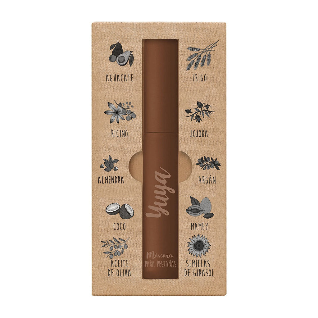 Yuya Máscara de Pestañas con 10 Aceites Naturales Café