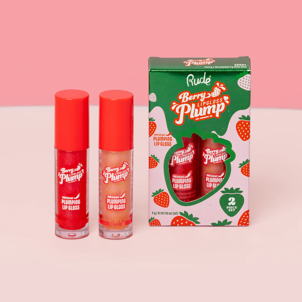 Berry Lip Gloss Plump Duo Rude Cosmetics